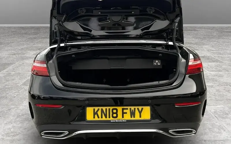 Used Mercedes E220 AMG line 194 HP (142 kW) 2018 Black Cabriolet
