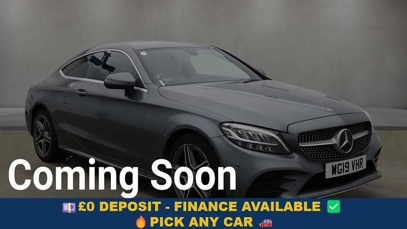 Grey Used 2019 Mercedes C220 AMG line Coupe | £17,799 (Good price) - Image 1/4