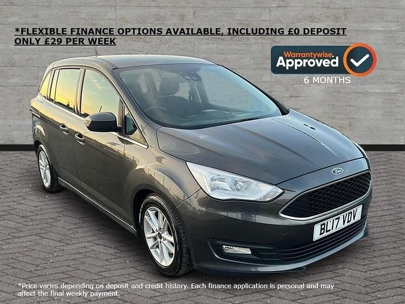 Used Ford Grand C-Max Zetec 125 HP (91 kW) 2017 Grey MPV