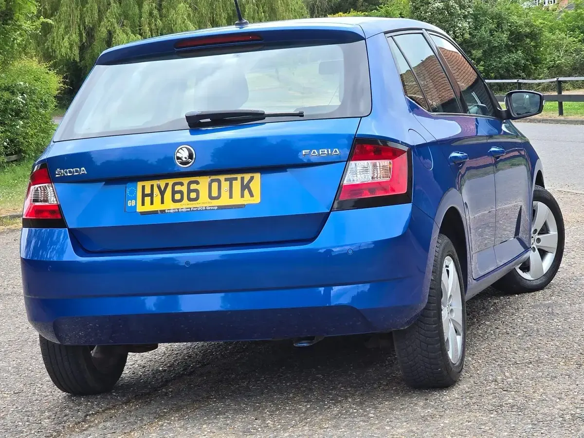 Used Skoda Fabia SE 110 HP (80 kW) 2016 Blue Hatchback