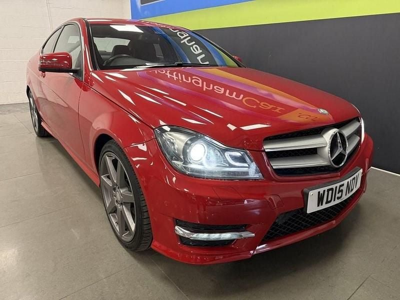Used Mercedes C220 Sport Edition 170 HP (125 kW) 2015 Red Coupe