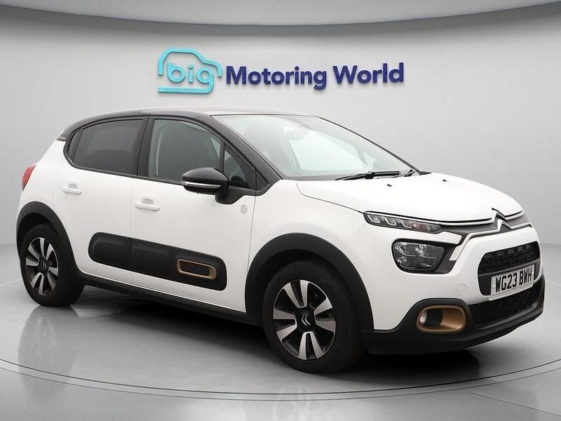 White Used 2023 Citroën C3 PureTech Hatchback | £10,200 (Good price) - Image 1/4
