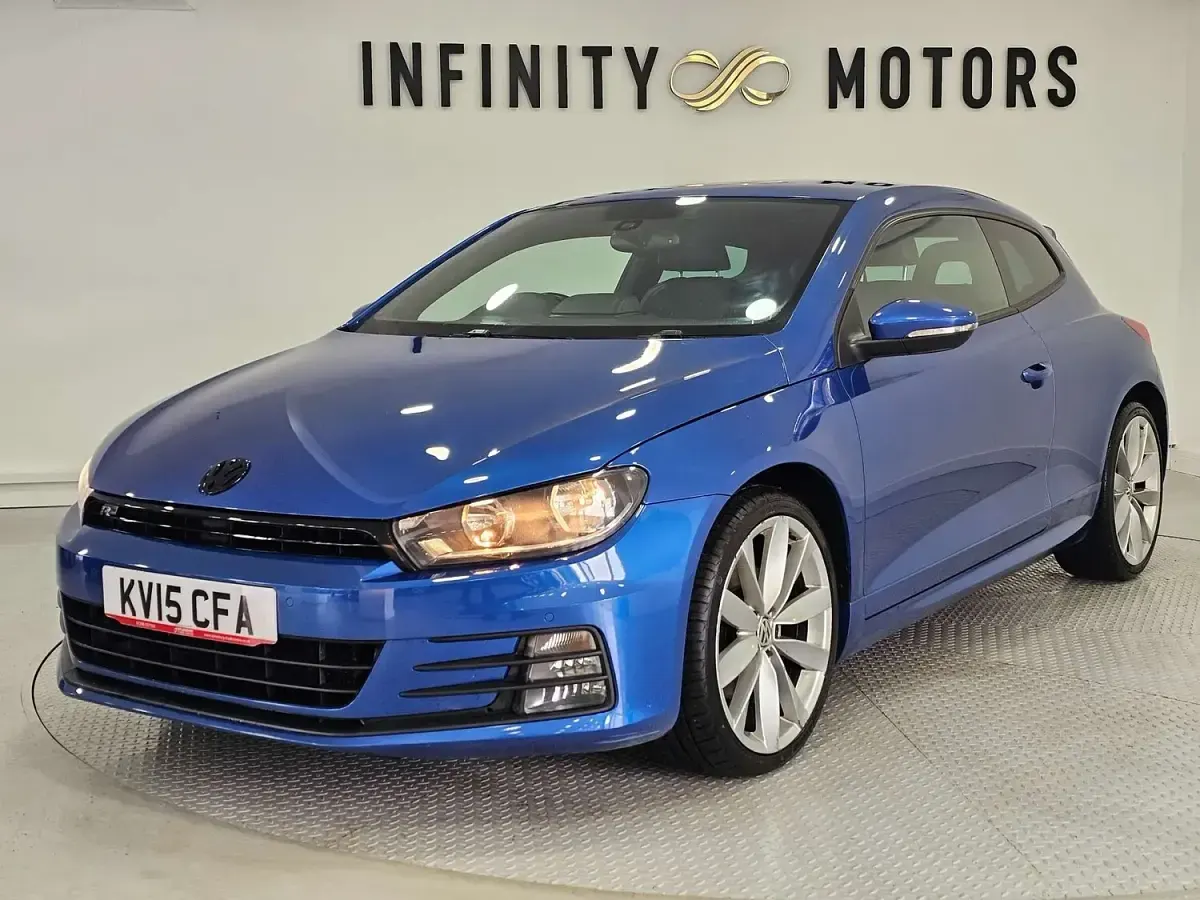 Used VW Scirocco R-line 184 HP (135 kW) 2015 Blue Coupe