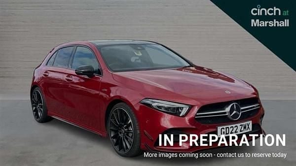 Red Used 2022 Mercedes A35 AMG Premium Plus Hatchback | £29,587 (Fair price) - Image 1/4