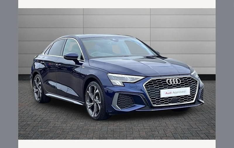 Used Audi A3 S-Line 150 HP (110 kW) 2023 Blue Sedan