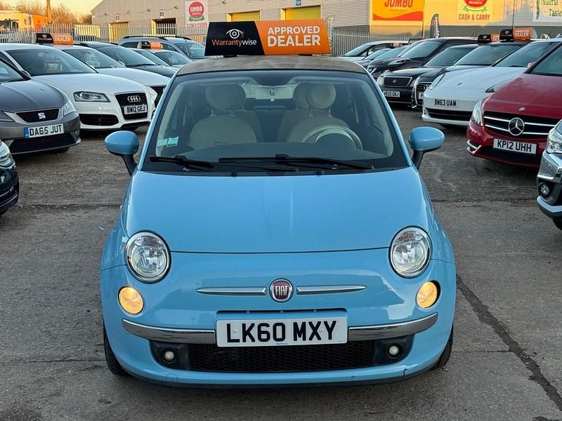 Used Fiat 500C S 85 HP (62 kW) 2010 Blue Cabriolet