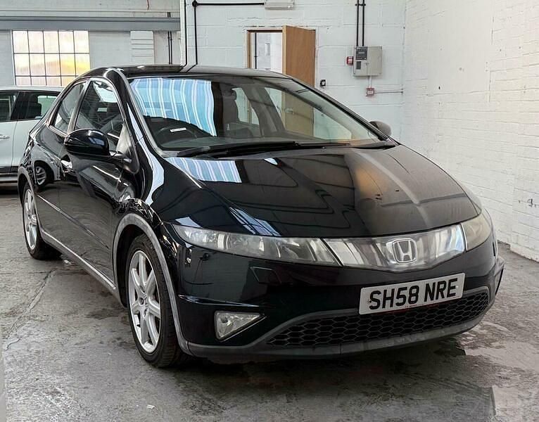 Black Used 2008 Honda Civic EX Hatchback | £1,500 (Good price) - Image 1/4