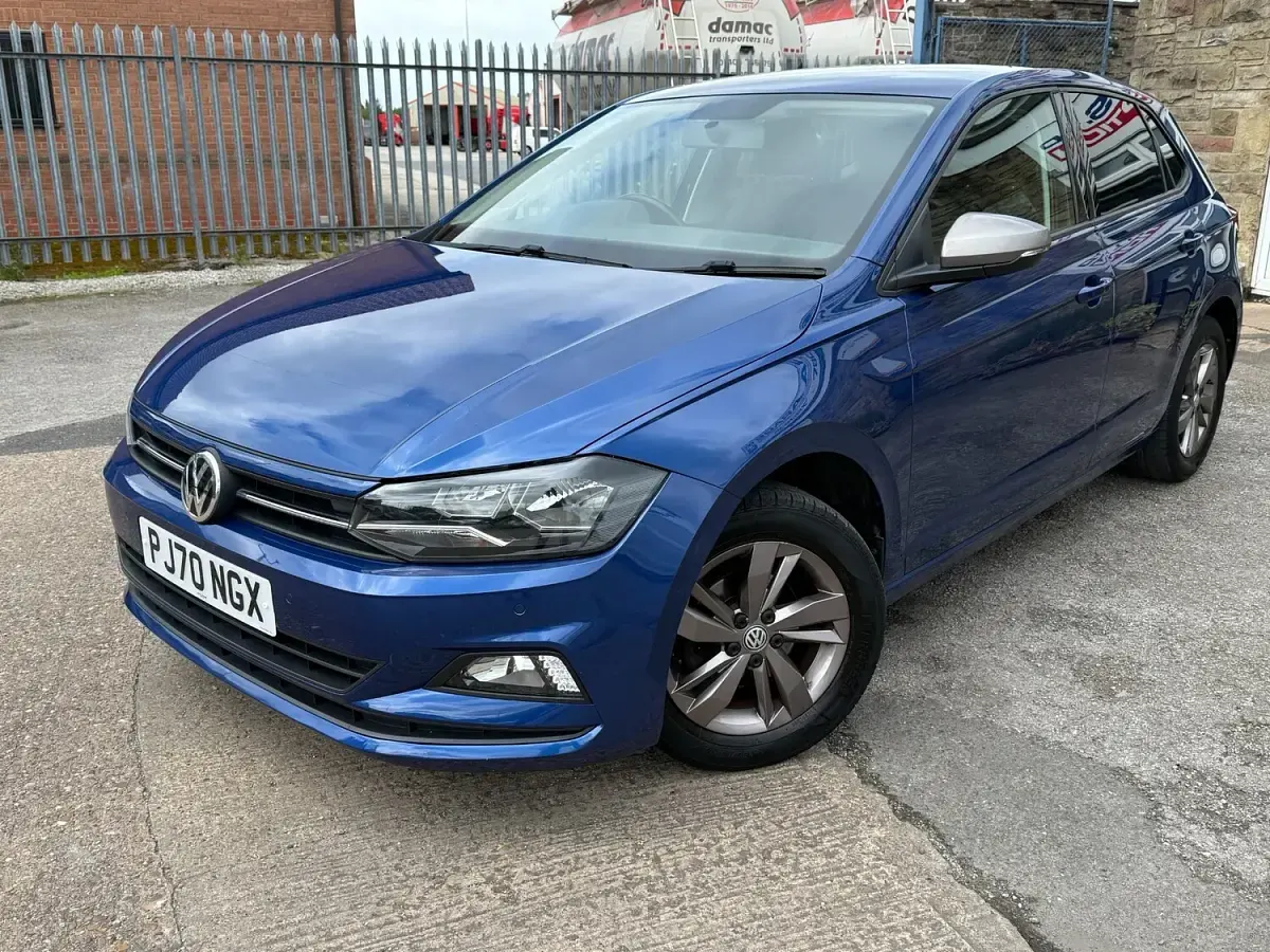 Used VW Polo Match 95 HP (69 kW) 2020 Blue Hatchback