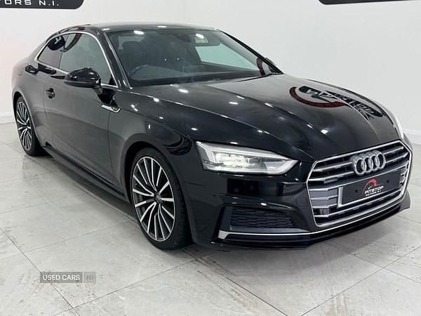 Used Audi A5 S-Line 190 HP (139 kW) 2018 Black Coupe