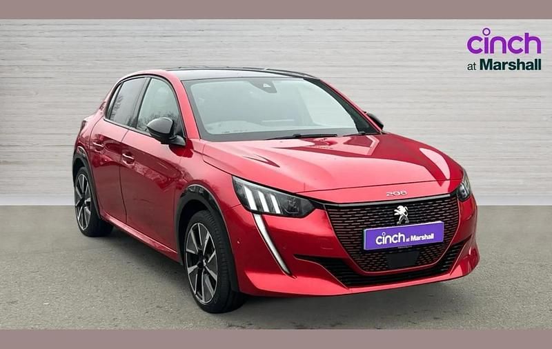 Used Peugeot e-208 Premium 100 kW (136 HP) 2023 Red Hatchback