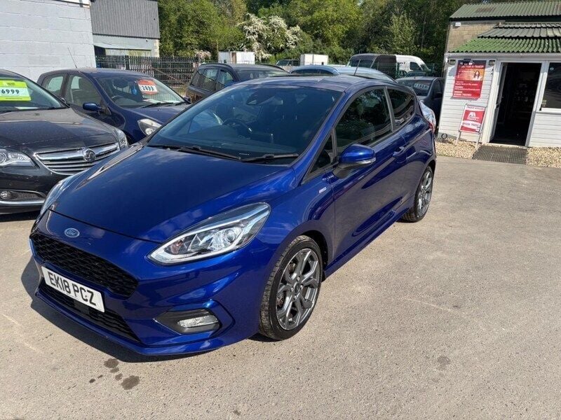 Blue Used 2018 Ford Fiesta ST-Line Hatchback | £6,999 (Fair price) - Image 1/4