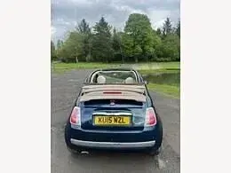 Used Fiat 500 Lounge 2015 Blue Cabriolet