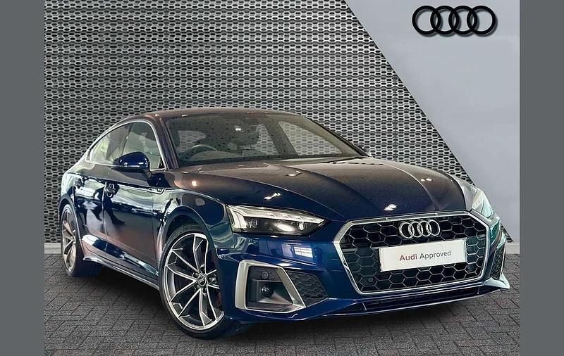 Used Audi A5 Sportback S-Line 161 HP (118 kW) 2022 Blue Hatchback