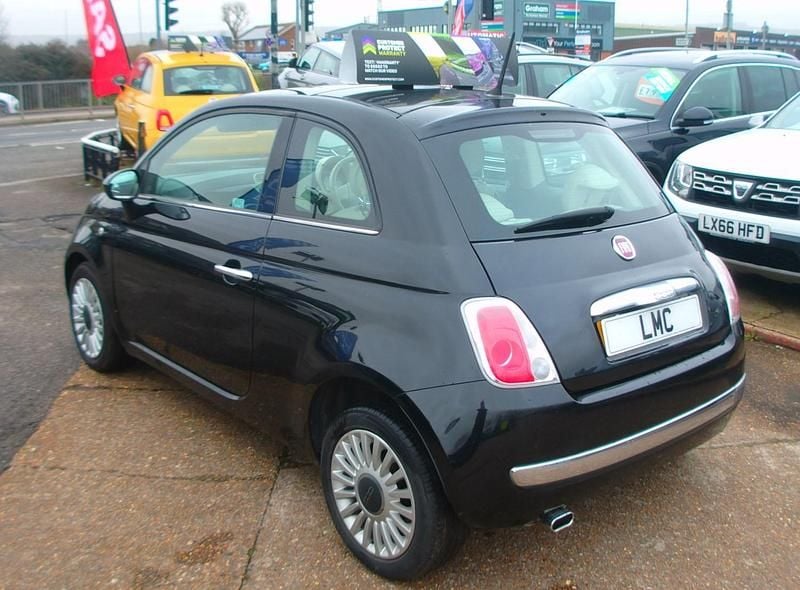 Used Fiat 500 Lounge 69 HP (50 kW) 2014 Black Hatchback