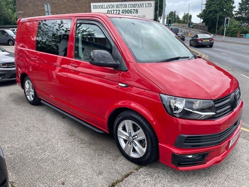 Red Used 2018 VW T6 Highline Van | £23,995 - Image 1/4
