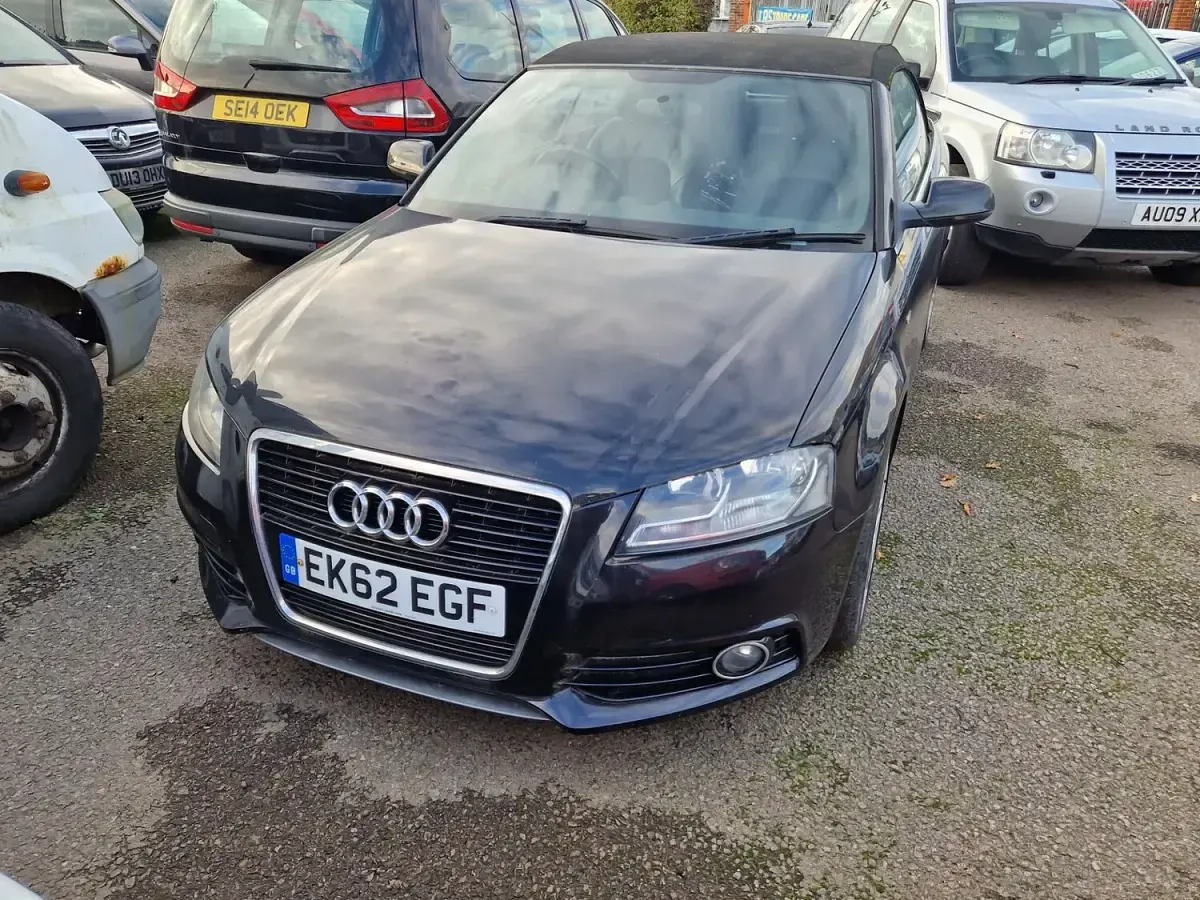 Used Audi A3 Cabriolet S-Line 140 HP (102 kW) 2012 Black Cabriolet