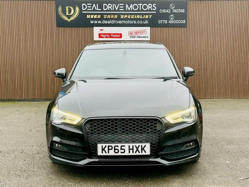 Used Audi A3 S-Line 150 HP (110 kW) 2015 Black Sedan