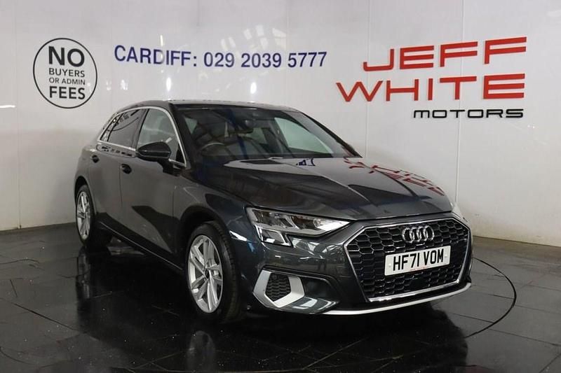 Grey Used 2021 Audi A3 Sportback Sport Hatchback | £17,488 (Fair price) - Image 1/4