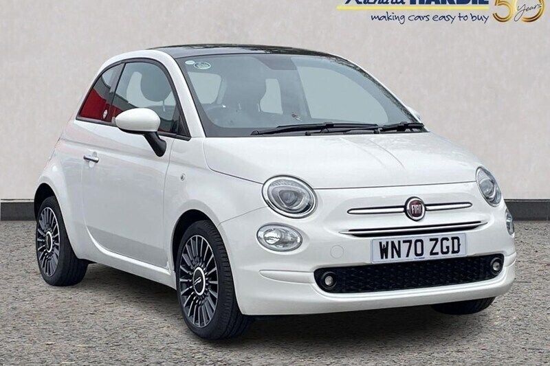 White Used 2020 Fiat 500 Launch Edition Hatchback | £10,199 (Fair price) - Image 1/1