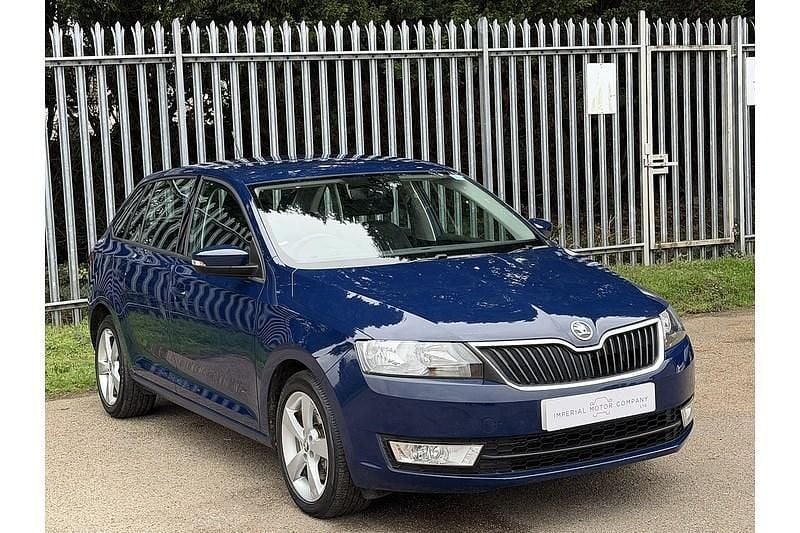 Used Skoda Rapid SE 110 HP (80 kW) 2016 Blue Hatchback
