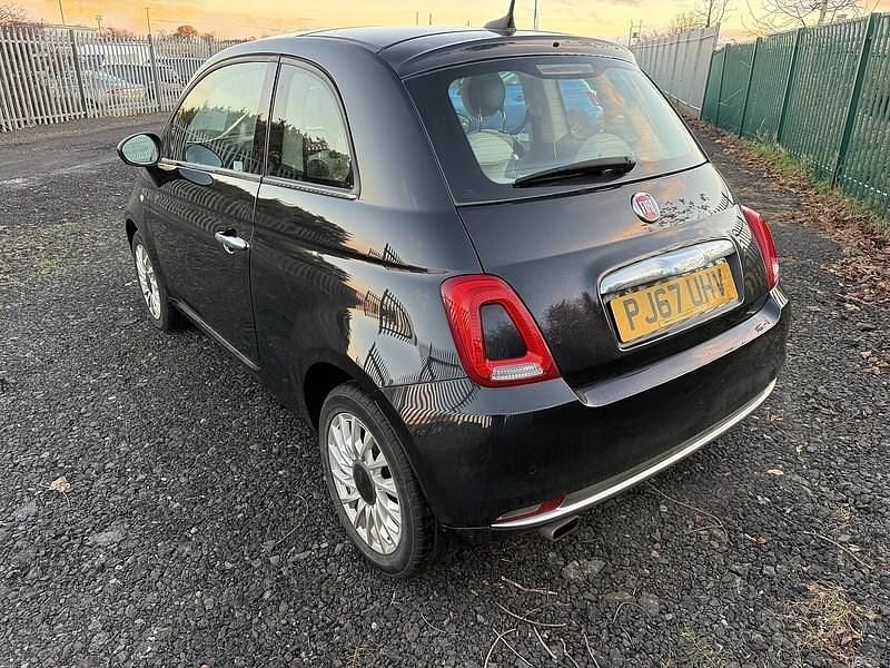 Used Fiat 500 Lounge 69 HP (50 kW) 2017 Black Hatchback