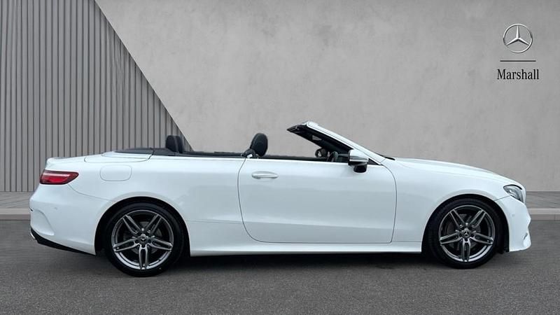 Used Mercedes E220 AMG Line Premium 194 HP (142 kW) 2018 Polar white Cabriolet