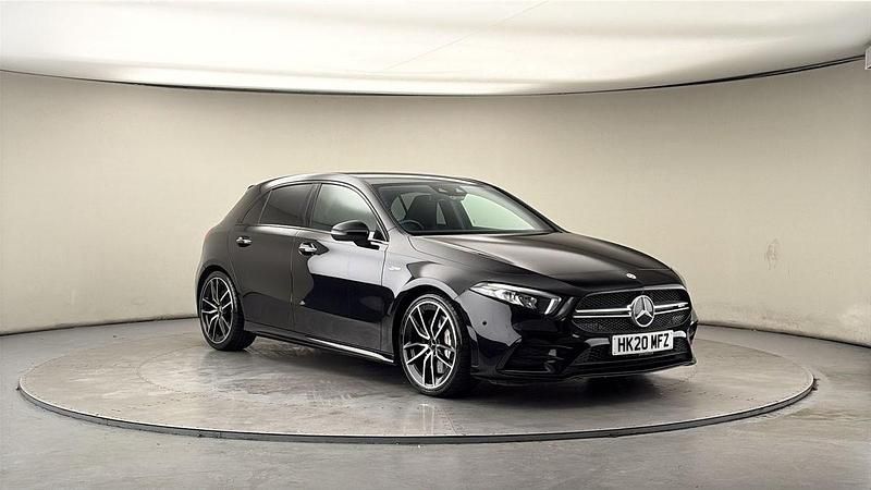 Used Mercedes A35 AMG Premium 2020 Cosmos black Hatchback