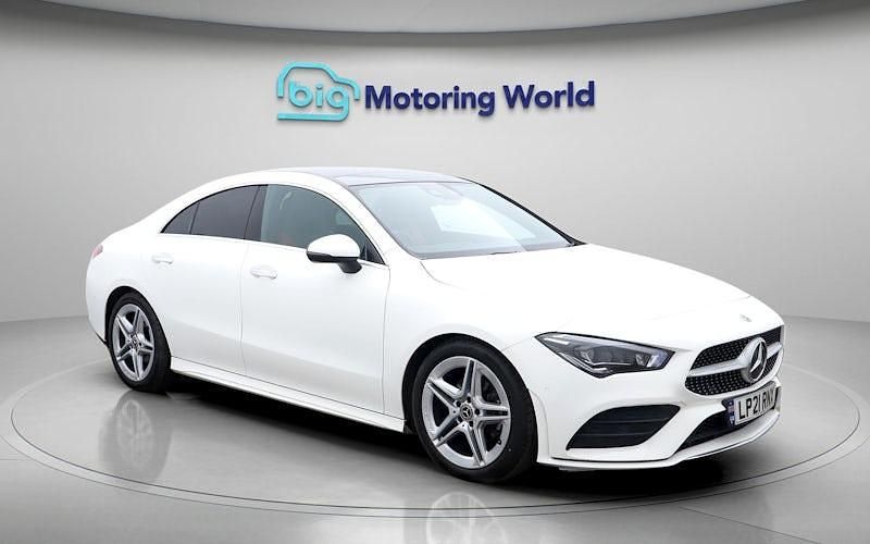 Used Mercedes CLA180 AMG line 136 HP (100 kW) 2021 White Sedan