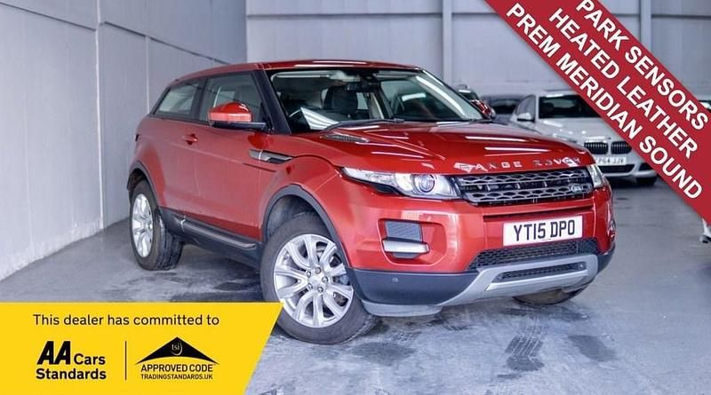 Red Used 2015 Land Rover Range Rover evoque Pure Coupe | £8,400 (Super price) - Image 1/4