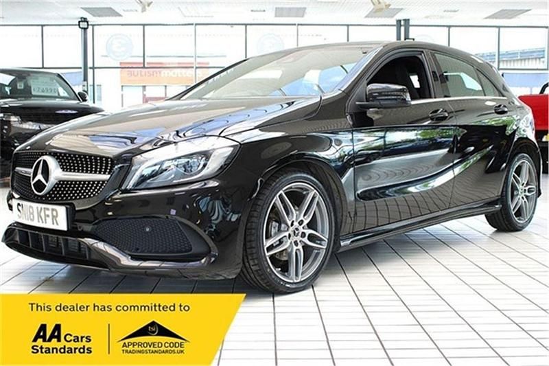 Black Used 2018 Mercedes A200 AMG line Hatchback | £14,490 (Fair price) - Image 1/3