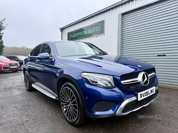 Used Mercedes GLC220 170 HP (125 kW) 2019 Blue Coupe