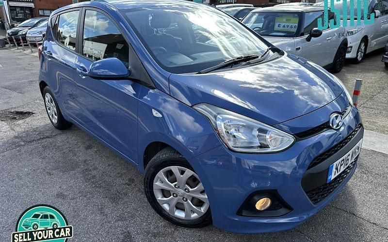 Usado Hyundai i10 SE 66 HP (48 kW) 2016 Azul Citadino