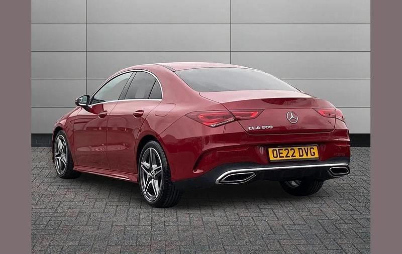 Used Mercedes CLA200 AMG line 163 HP (119 kW) 2022 Red Coupe