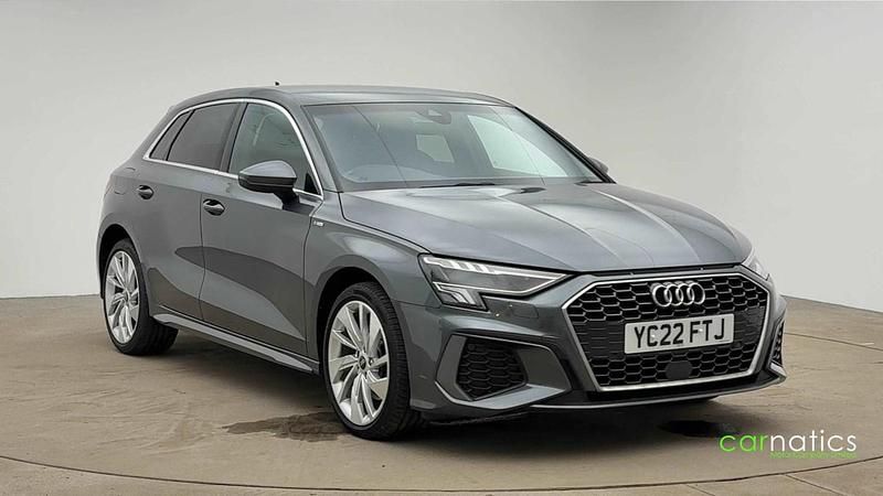 Grey Used 2022 Audi A3 e-tron S-Line Hatchback | £19,850 (Fair price) - Image 1/4