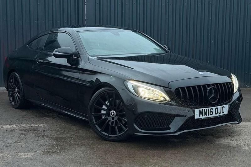 Used Mercedes C220 AMG line 170 HP (125 kW) 2016 Black Coupe