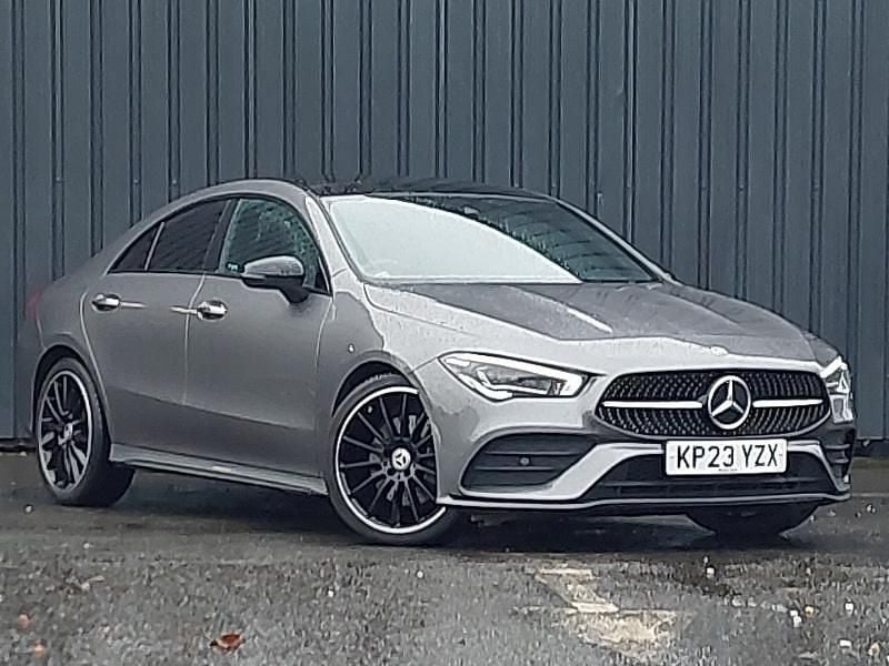 Grey Used 2023 Mercedes CLA220 AMG Line Premium Plus Sedan | £28,998 (Good price) - Image 1/4