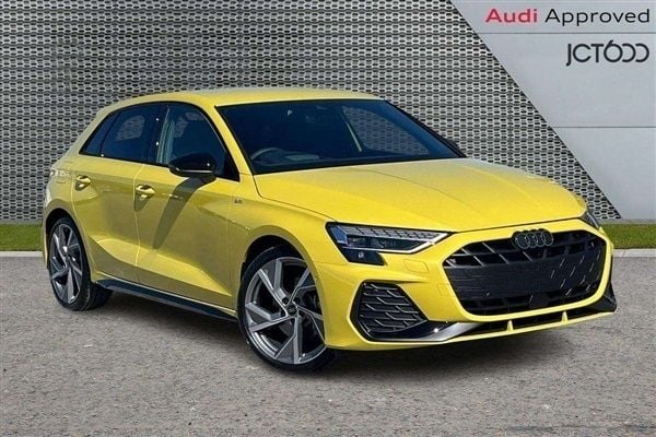 Yellow New 2025 Audi A3 Black Edition Hatchback | £33,030 (Fair price) - Image 1/4