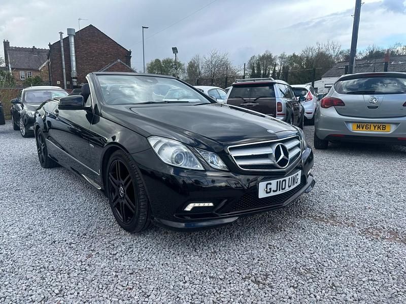 Used Mercedes E350 2010 Black Cabriolet