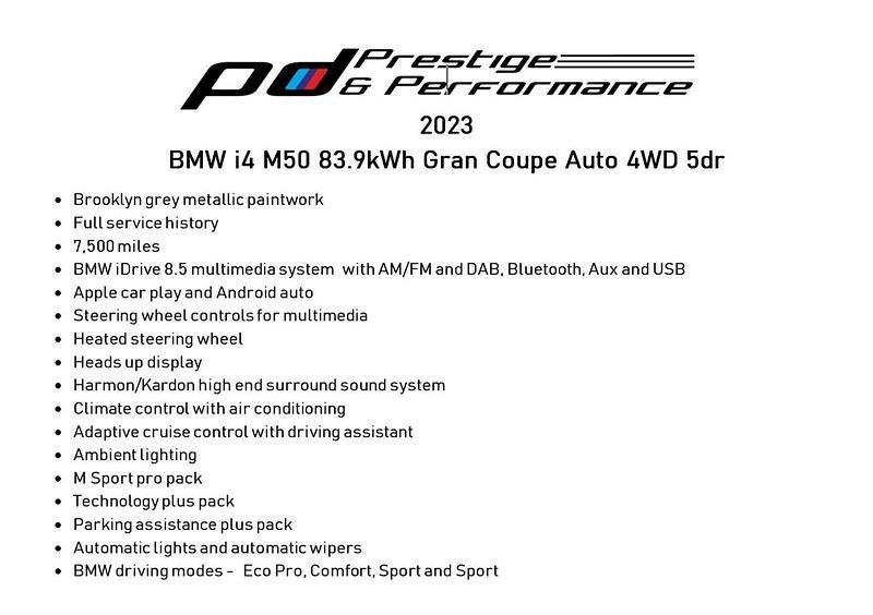 Used BMW i4 Advantage 400 kW (544 HP) 2023 Grey Sedan