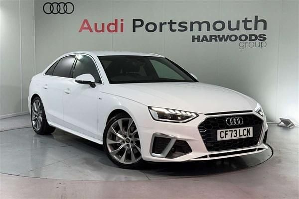 White Used 2024 Audi A4 S-Line Sedan | £27,590 (Fair price) - Image 1/4