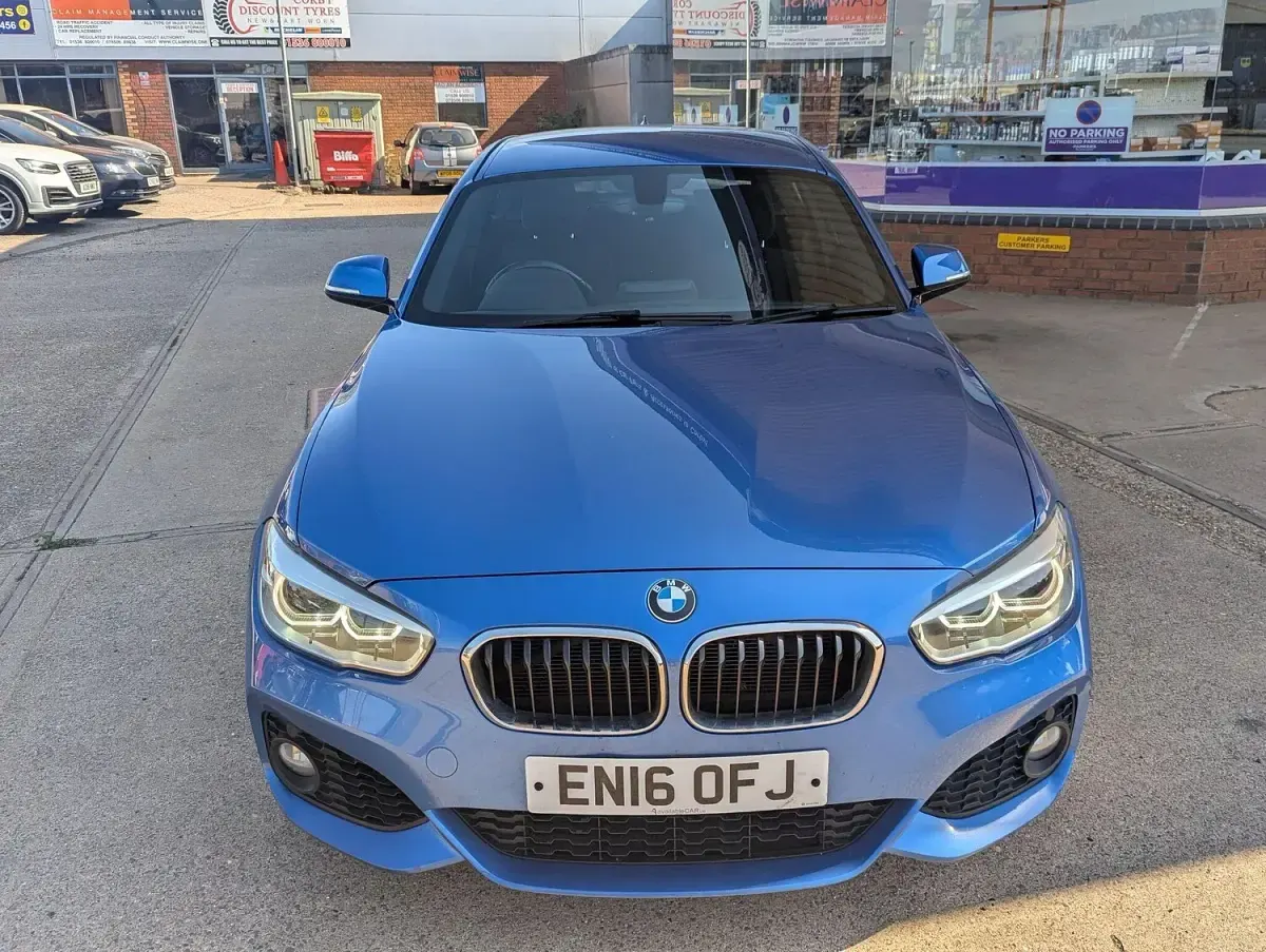 Used BMW 118 M Sport 136 HP (100 kW) 2016 Blue Hatchback