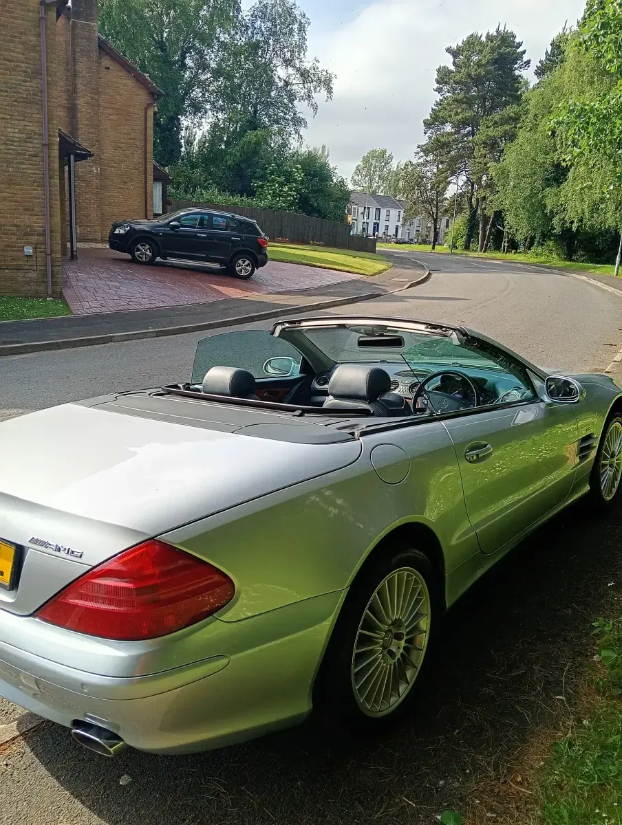 Used Mercedes SL500 2002 Silver Cabriolet