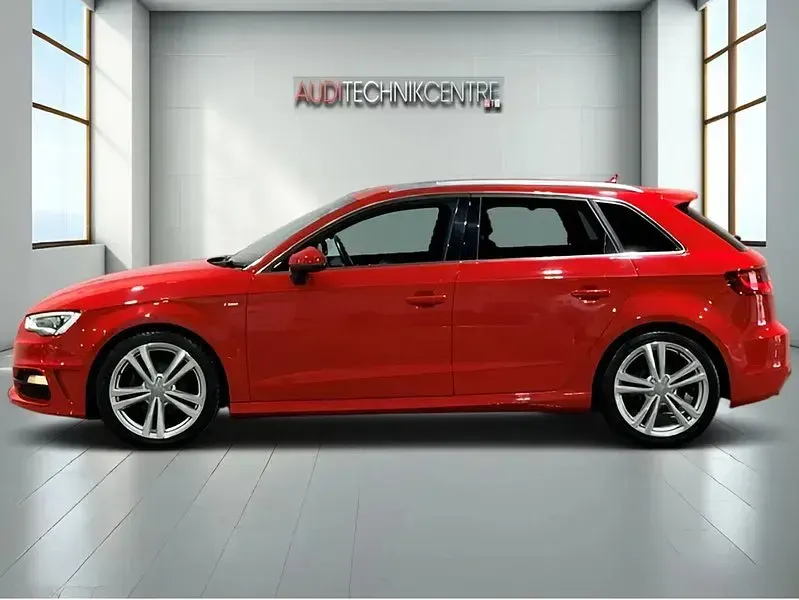 Used Audi A3 S-Line 150 HP (110 kW) 2015 Red Hatchback