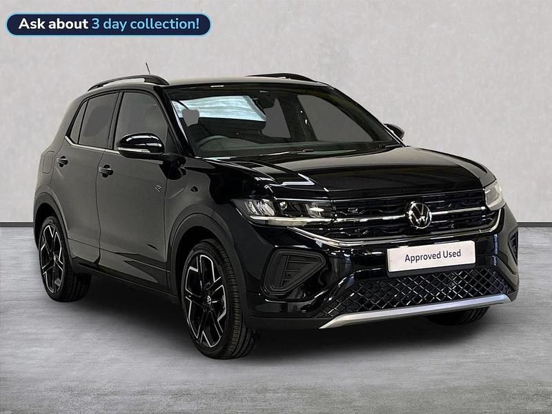 Black Used 2025 VW T-Cross R-line SUV | £26,262 (Expensive) - Image 1/2