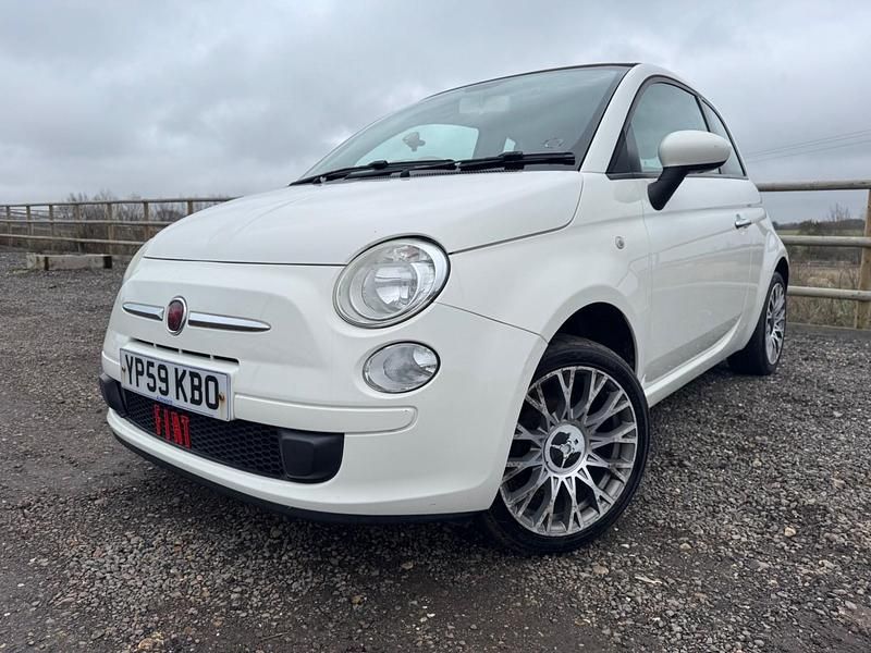 Used Fiat 500 Pop 69 HP (50 kW) 2009 White Cabriolet
