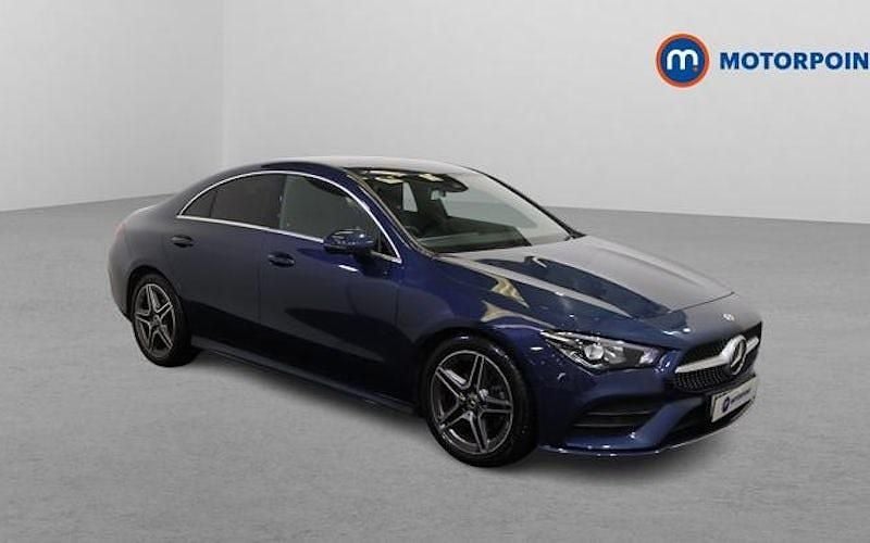 Used Mercedes CLA180 AMG line 136 HP (100 kW) 2022 Blue Sedan