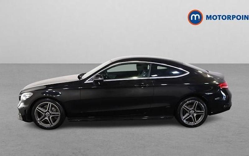 Used Mercedes C300 AMG line 258 HP (189 kW) 2019 Black Coupe