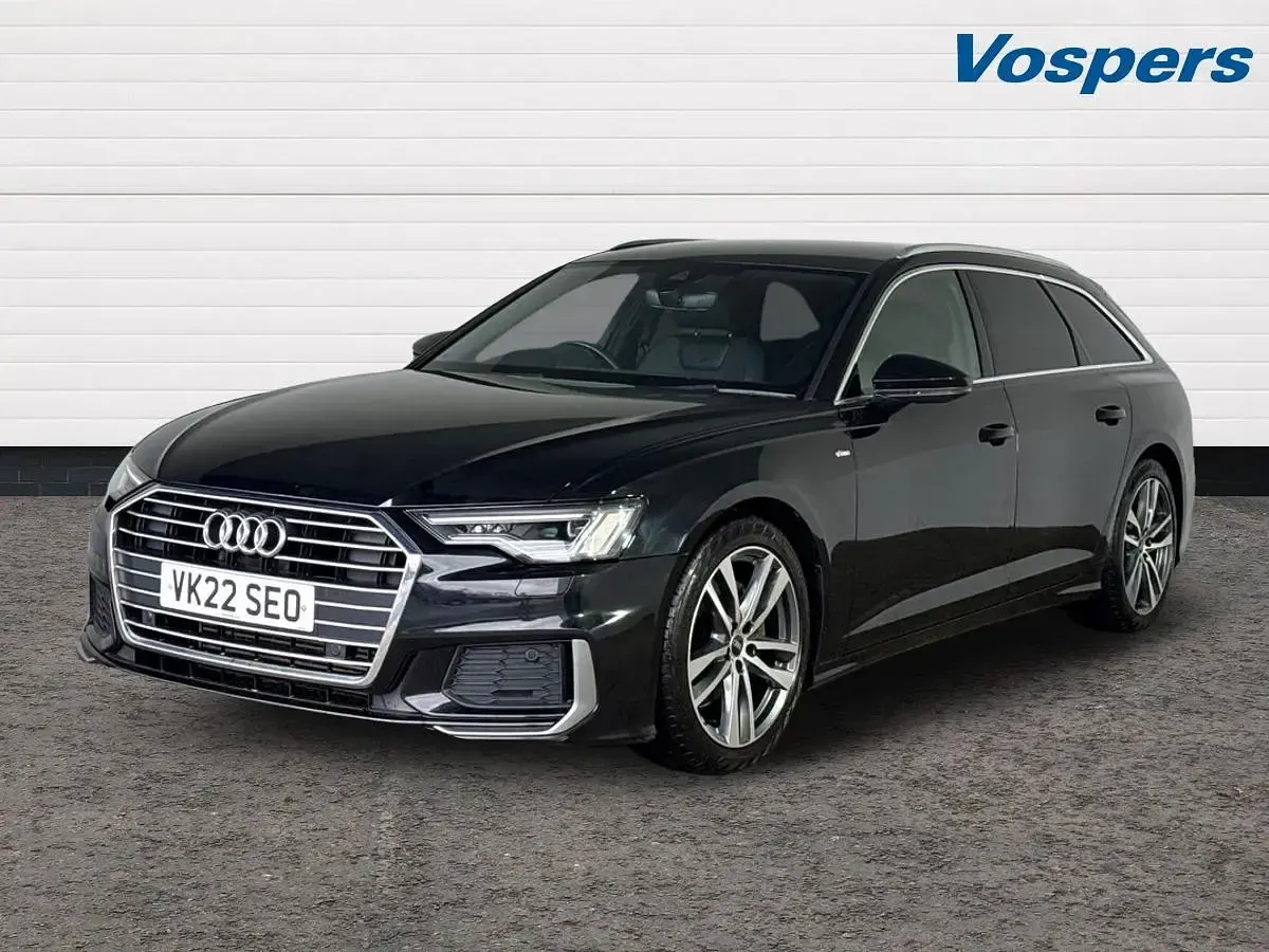 Used Audi A6 S-Line 200 HP (147 kW) 2022 Black Estate