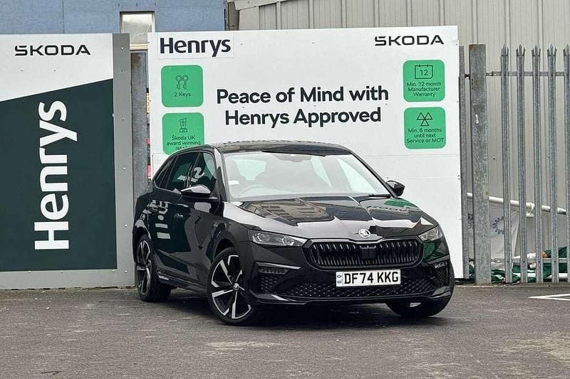 Black magic pearl effect Used 2024 Skoda Scala Monte Carlo Hatchback | £19,495 (Fair price) - Image 1/4