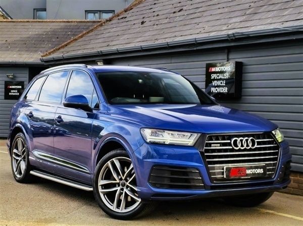 Blue Used 2017 Audi Q7 S-Line SUV | £24,489 (A bit pricey) - Image 1/1
